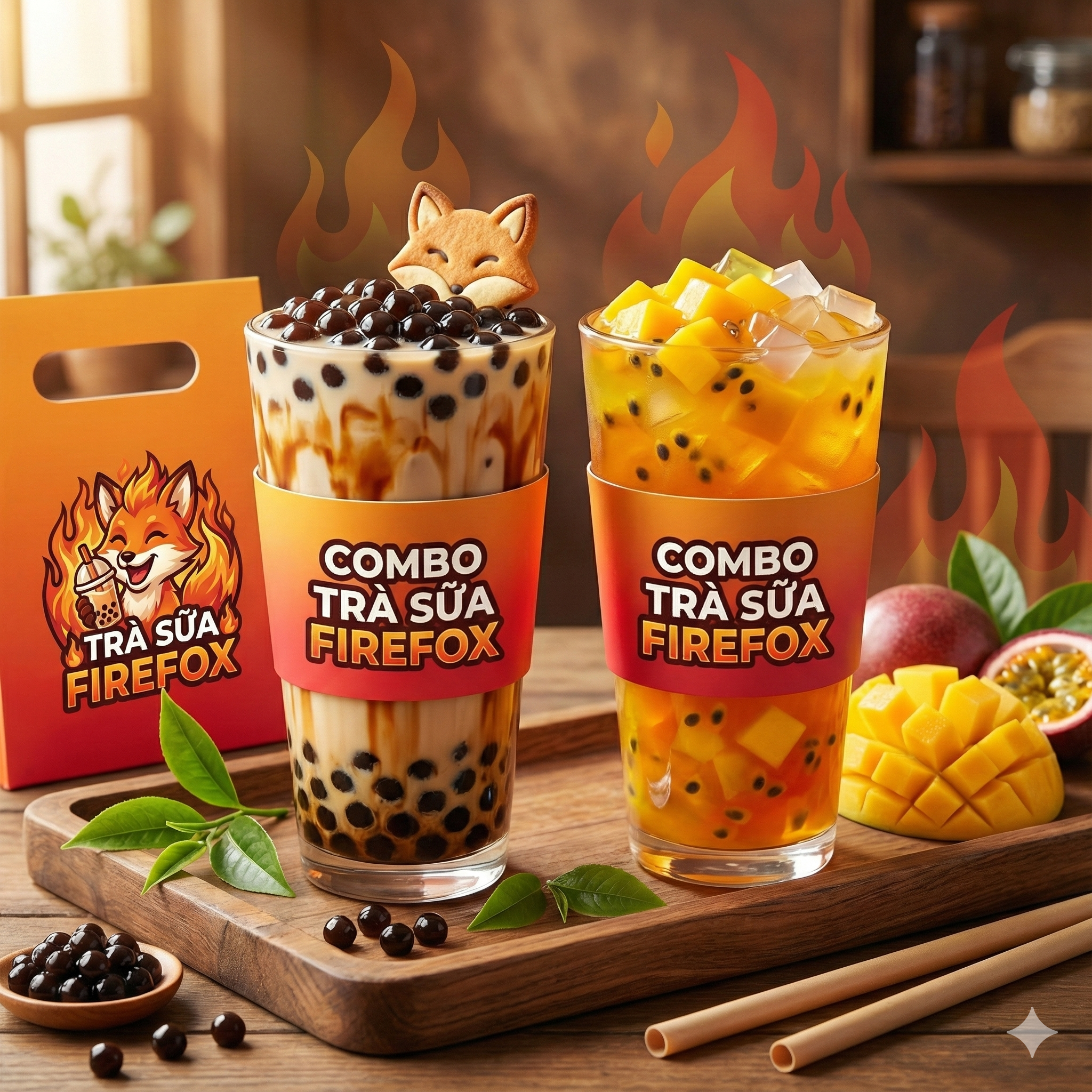 Combo 2 ly trà sữa bất kỳ